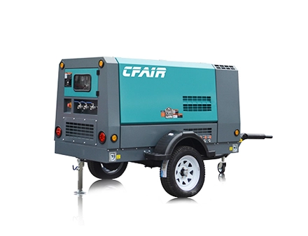 CF185MI-10 CFAIR 185 CFM 10 Bar Mobile Diesel Air Compressor Enhanced Power for Versatile Applications