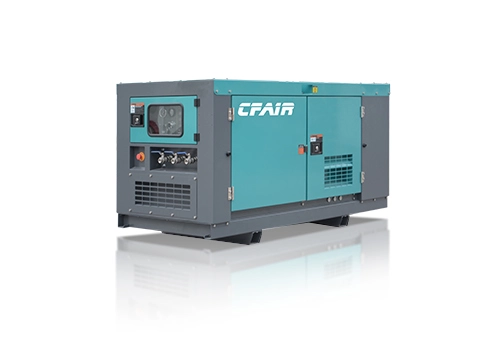 CF130BI-7 Silent 130 CFM Rotary Screw CFAIR Compressor with Diesel Engine 7 Bar