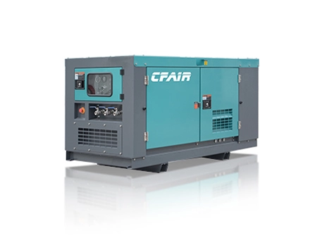 CF130BI-7 Silent 130 CFM Rotary Screw CFAIR Compressor with Diesel Engine 7 Bar