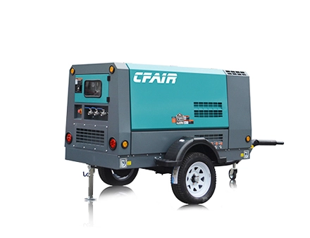 CF100MR-7 CFAIR Portable 7 Bar Pressure Diesel Engine Mobile Screw Air Compressor