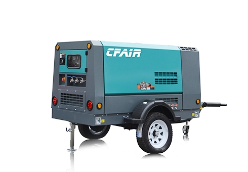 CF100MR-7 CFAIR Portable 7 Bar Pressure Diesel Engine Mobile Screw Air Compressor
