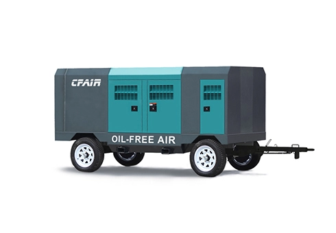 CFOF150M-8.8 150 CFM OIL FREE Diesel Compressor Portable Type  with EPA T4F/EV Stage V Emission Standard