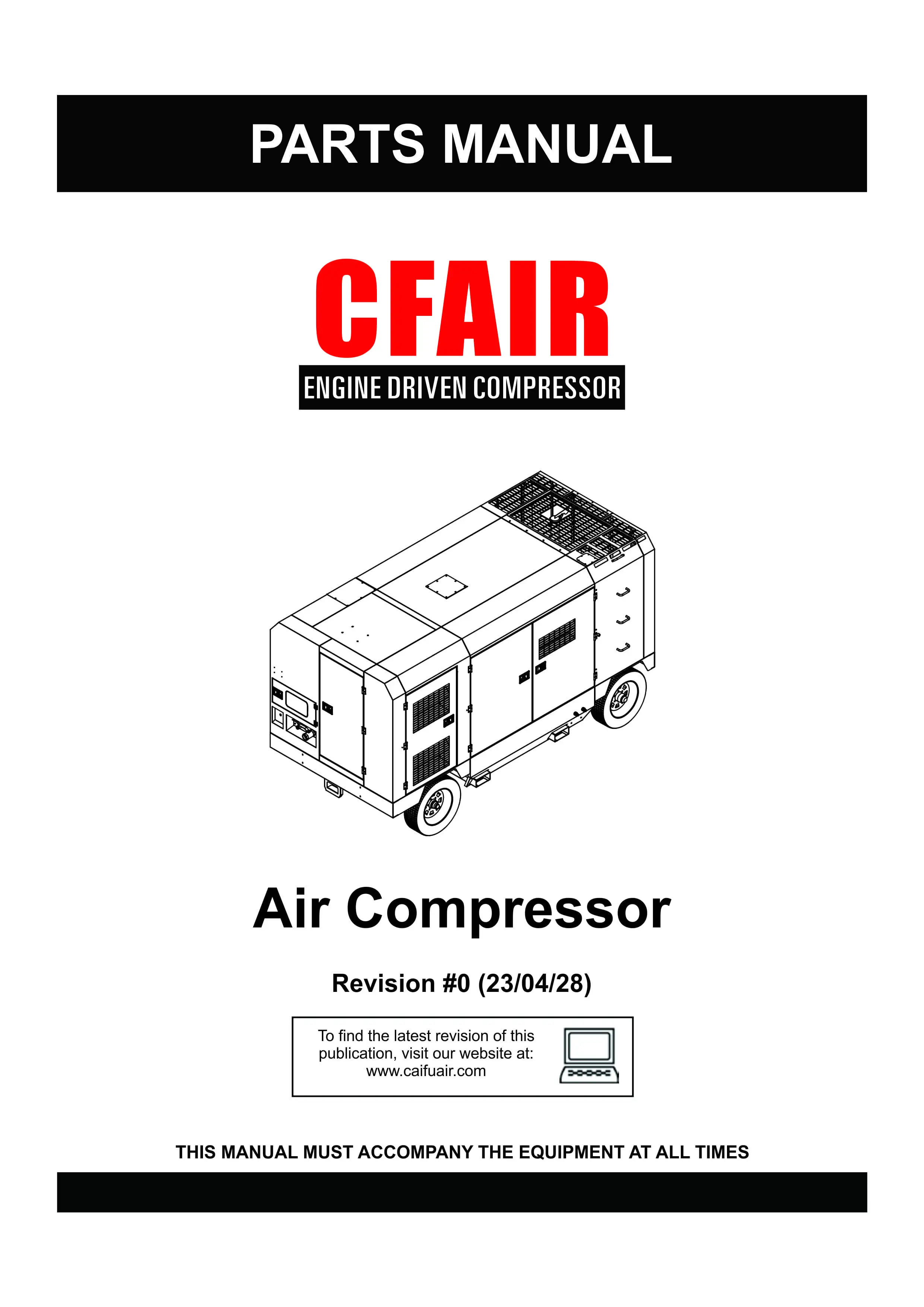 PARTS MANUAL-HIGH PRESSURE AIR COMPRESSOR