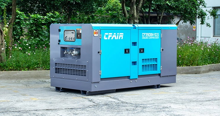 CFAIR recommends the cost-effective CF390BK-10.5 box-type diesel air compressor