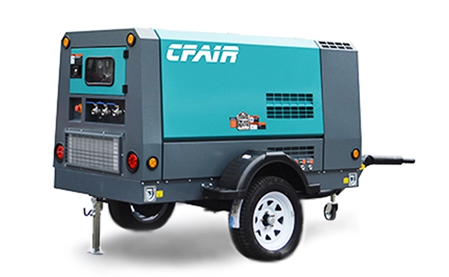 100cfm Portable Diesel Air Compressor With After Cooler