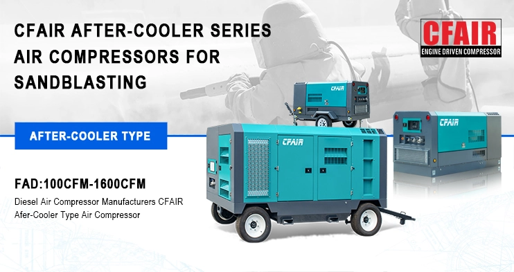 CFAIR AFTER-COOLER SERIES AIR COMPRESSORS FOR SANDBLASTING